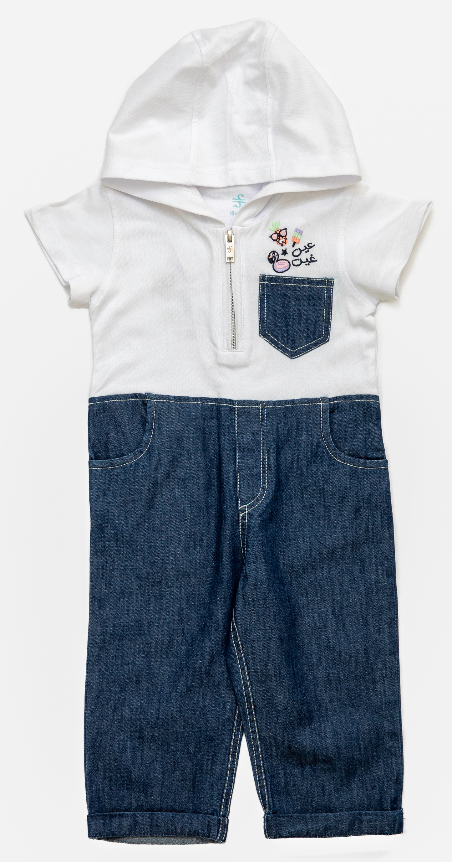 Colored Life Baby Boy Denim Overall