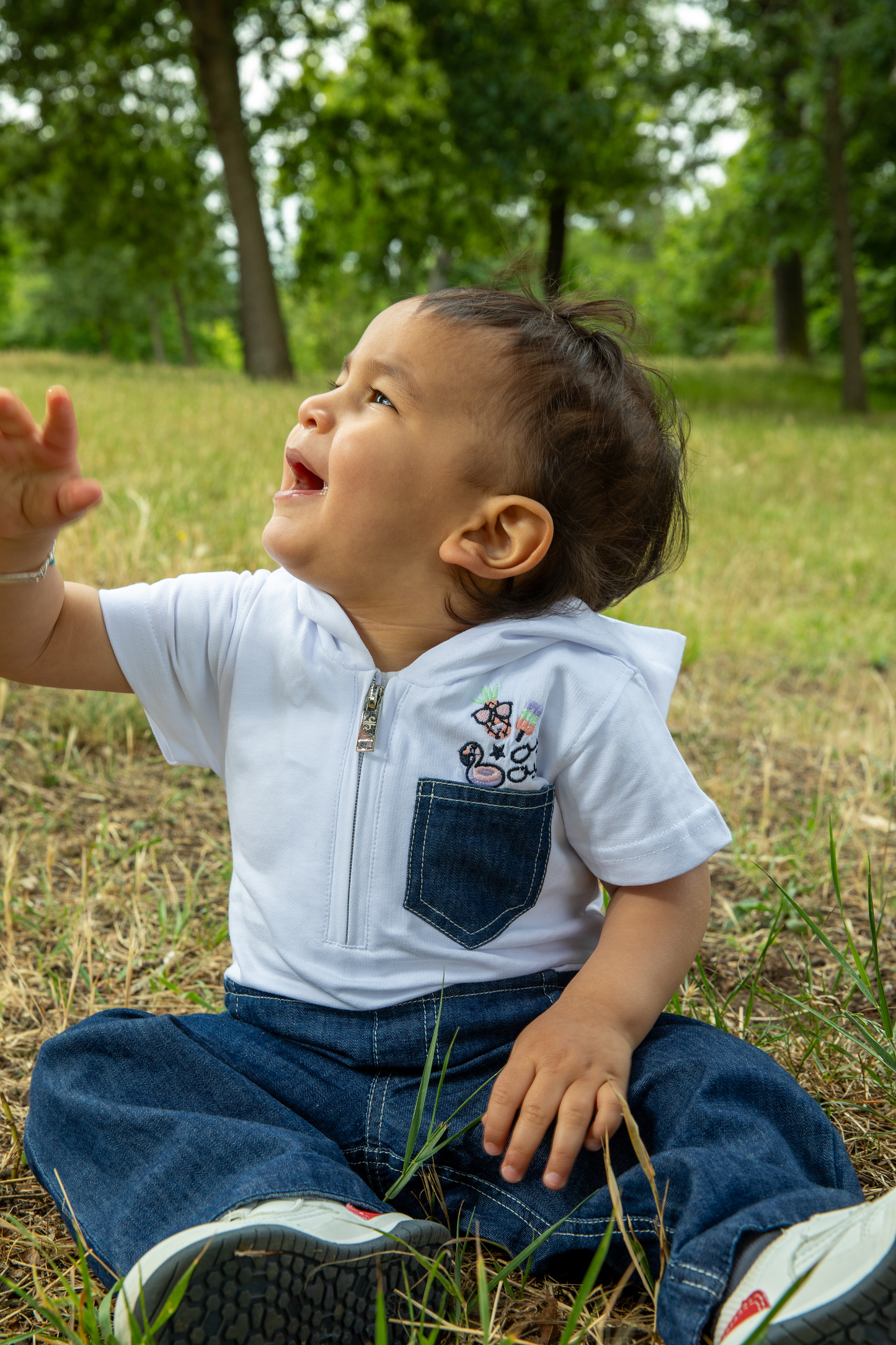 Colored Life Baby Boy Denim Overall