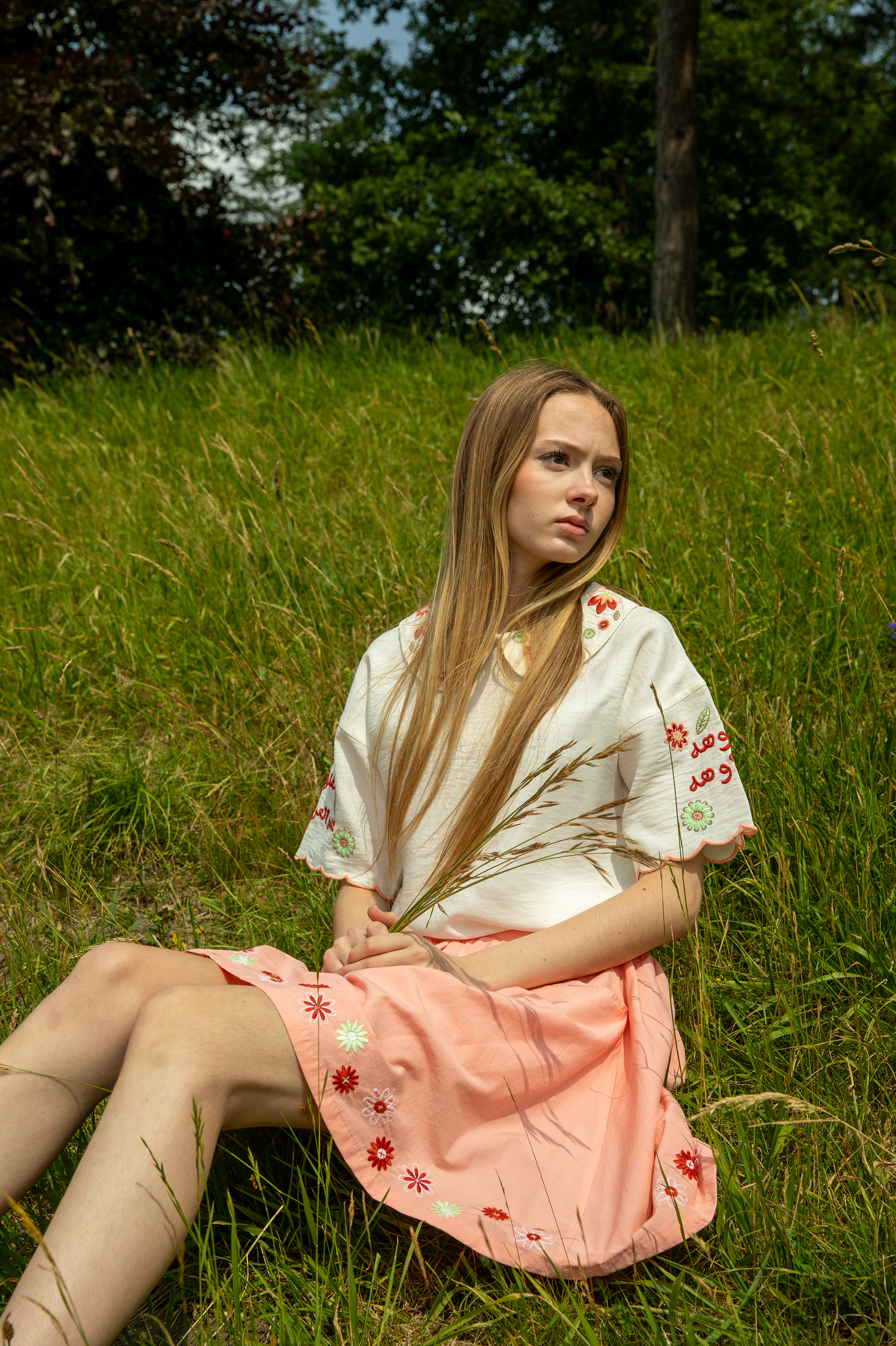 Doha Girls Peach Skirt