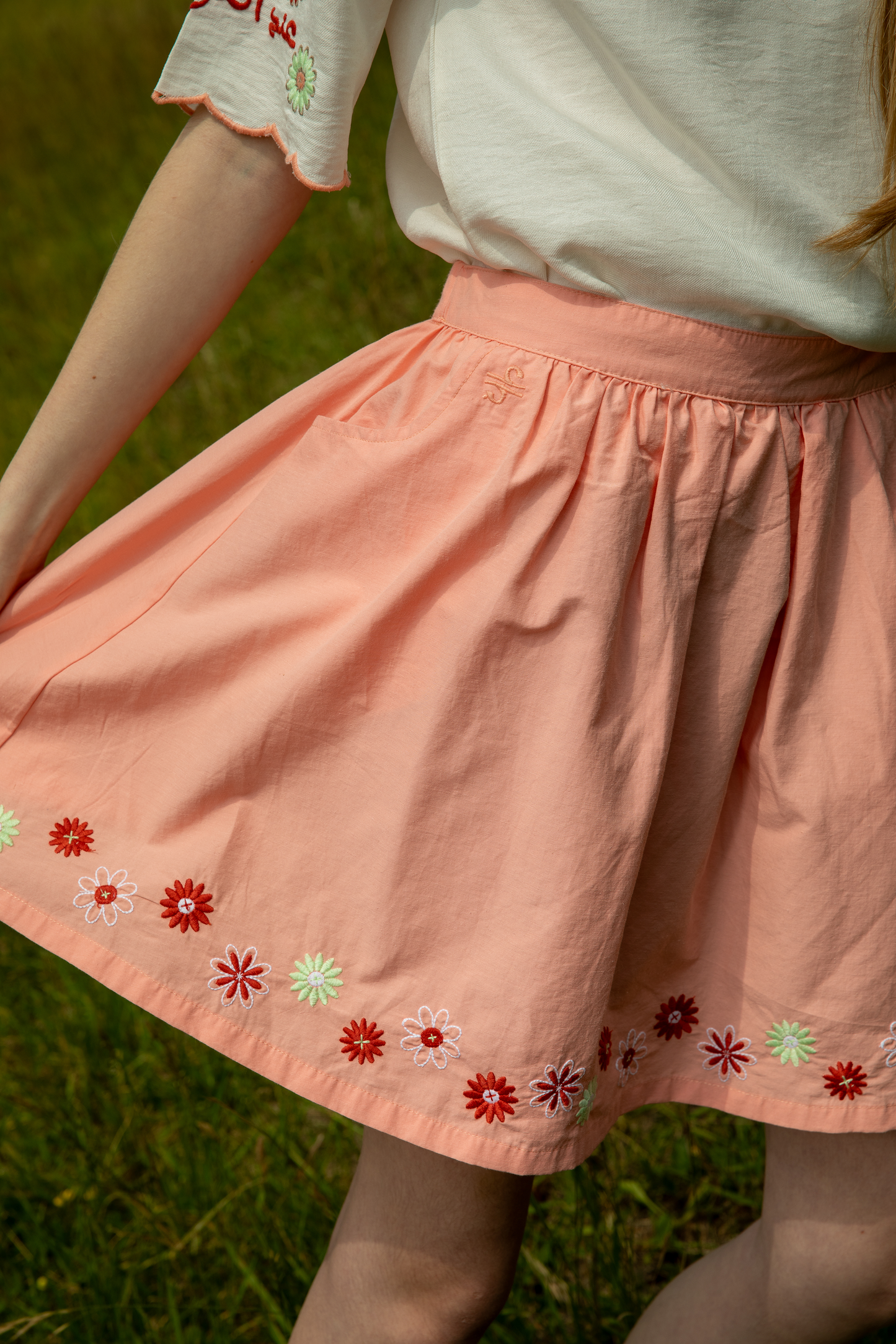 Doha Girls Peach Skirt