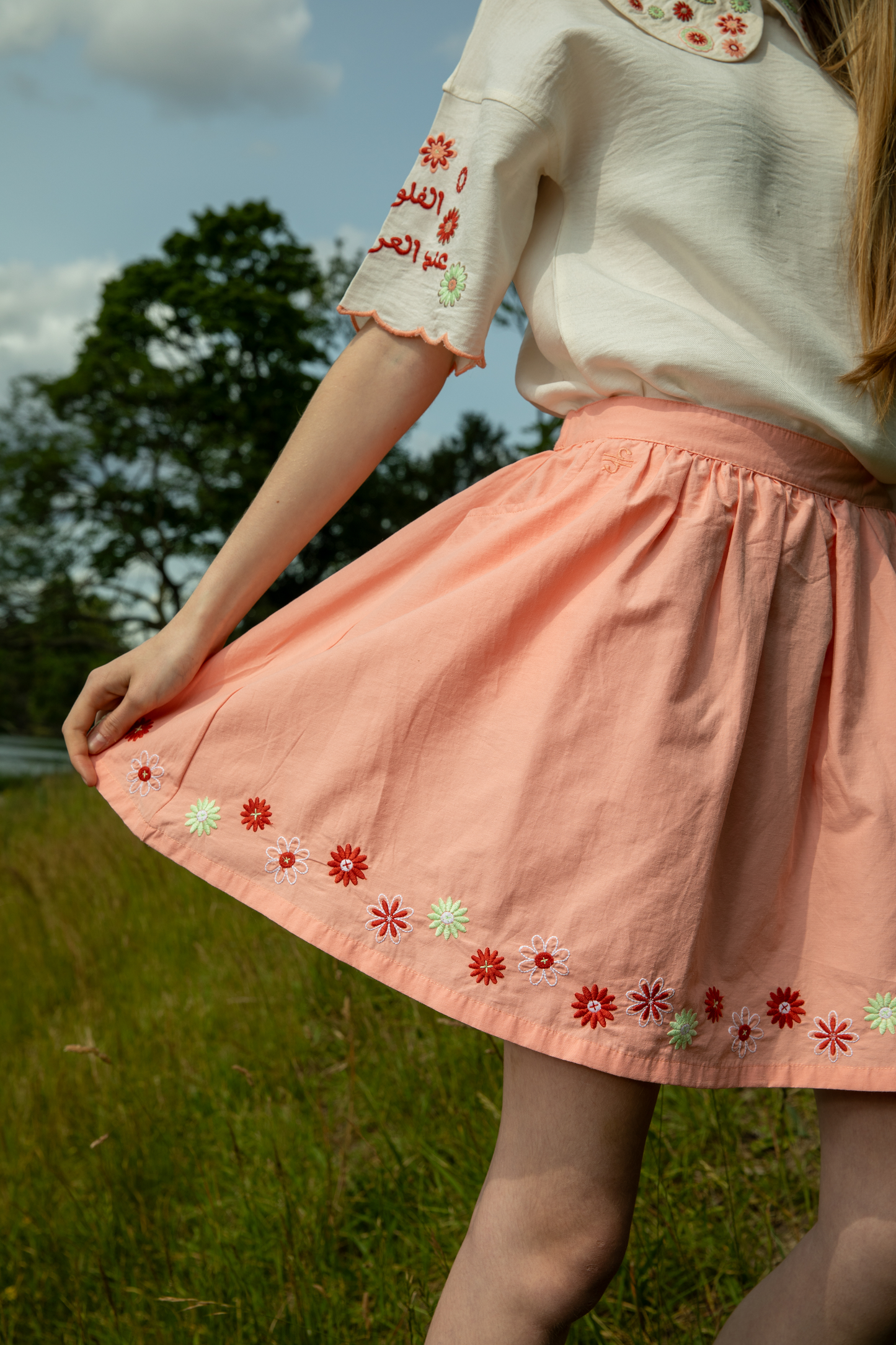 Doha Girls Peach Skirt