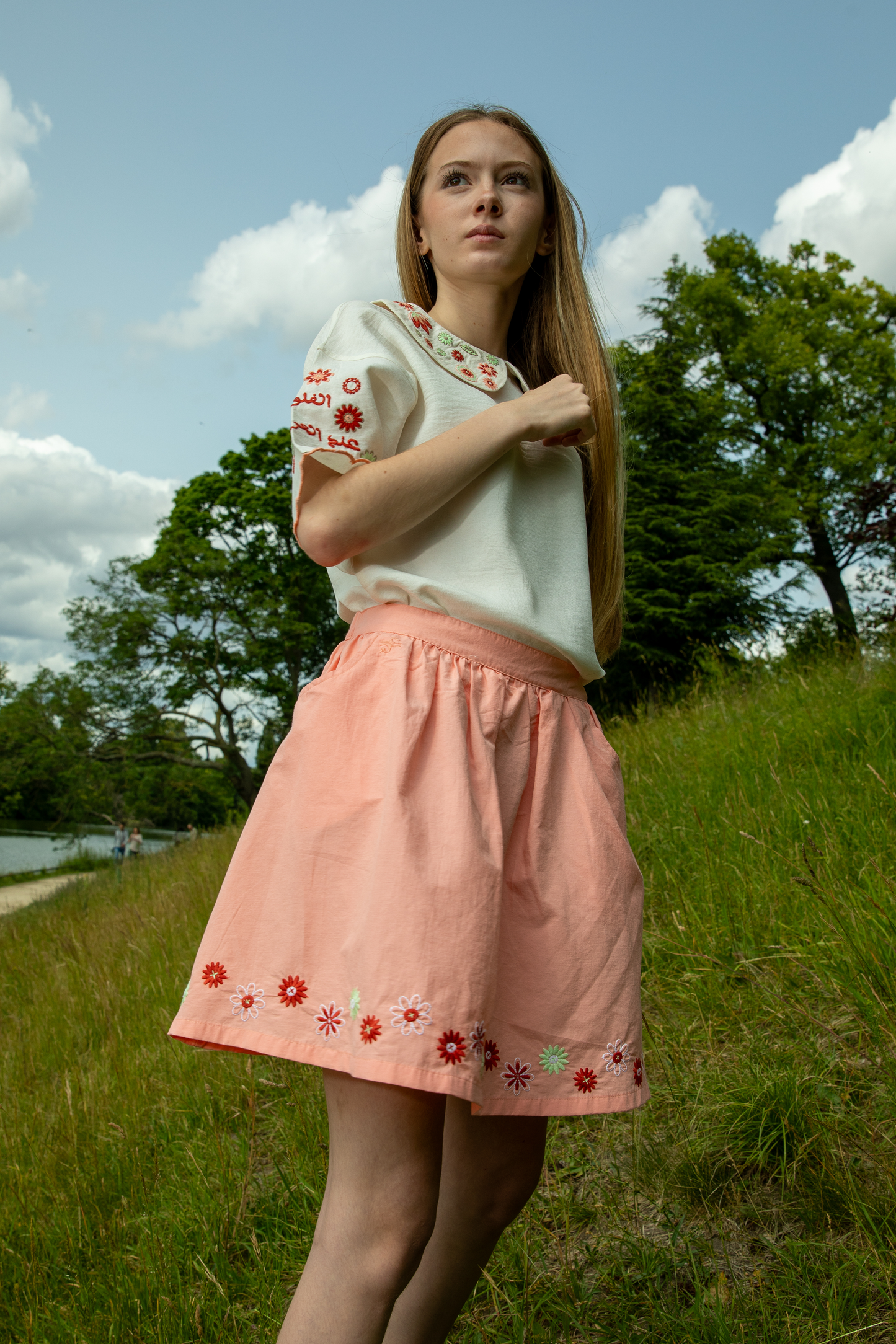 Doha Girls Peach Skirt