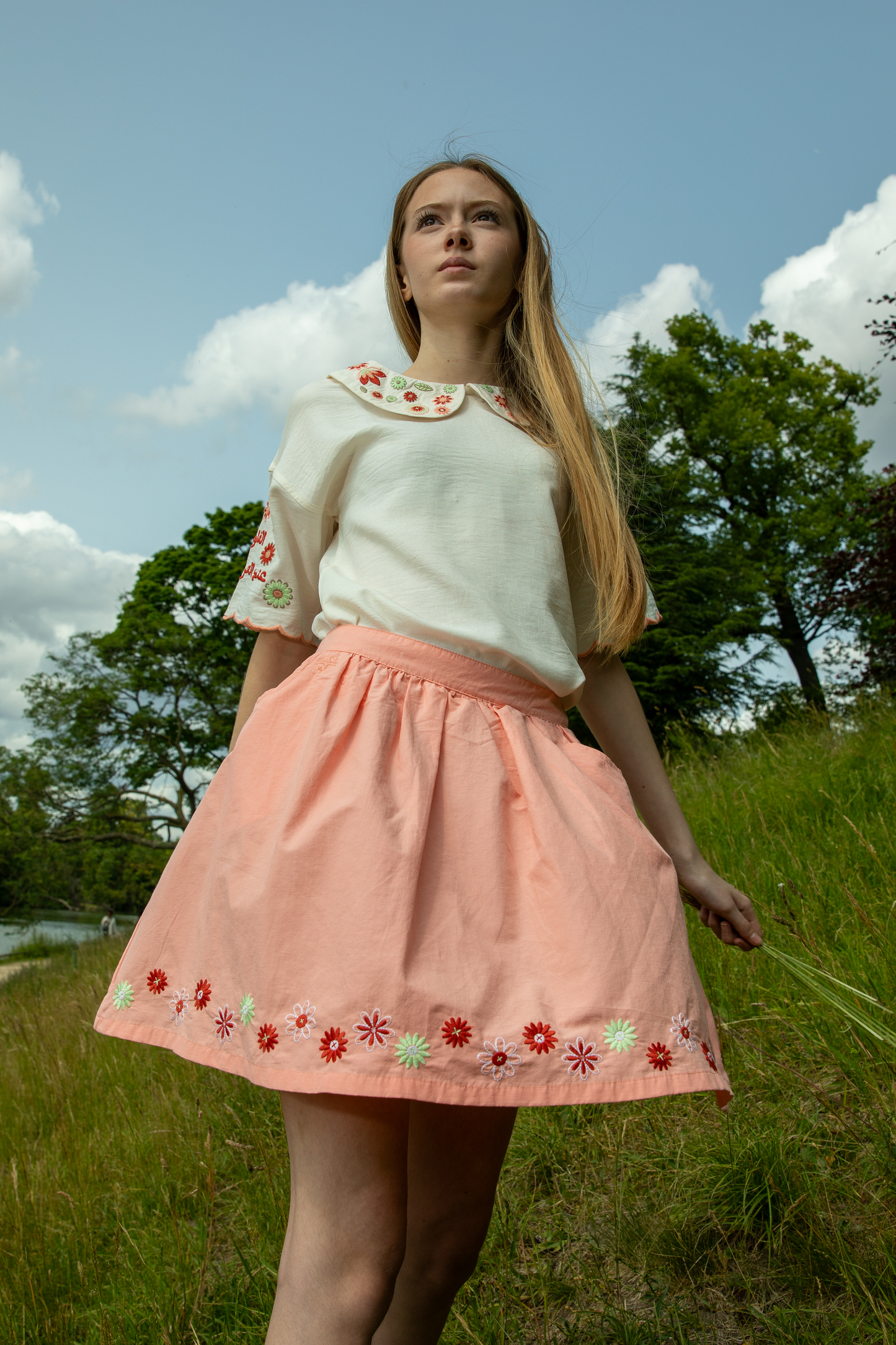 Doha Girls Peach Skirt