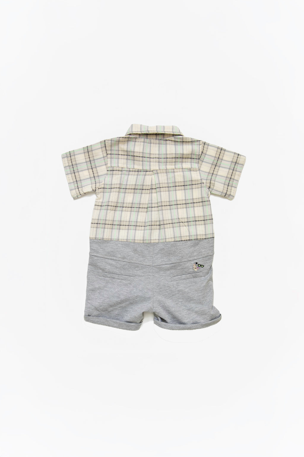 Checkered Baby Boy Overall