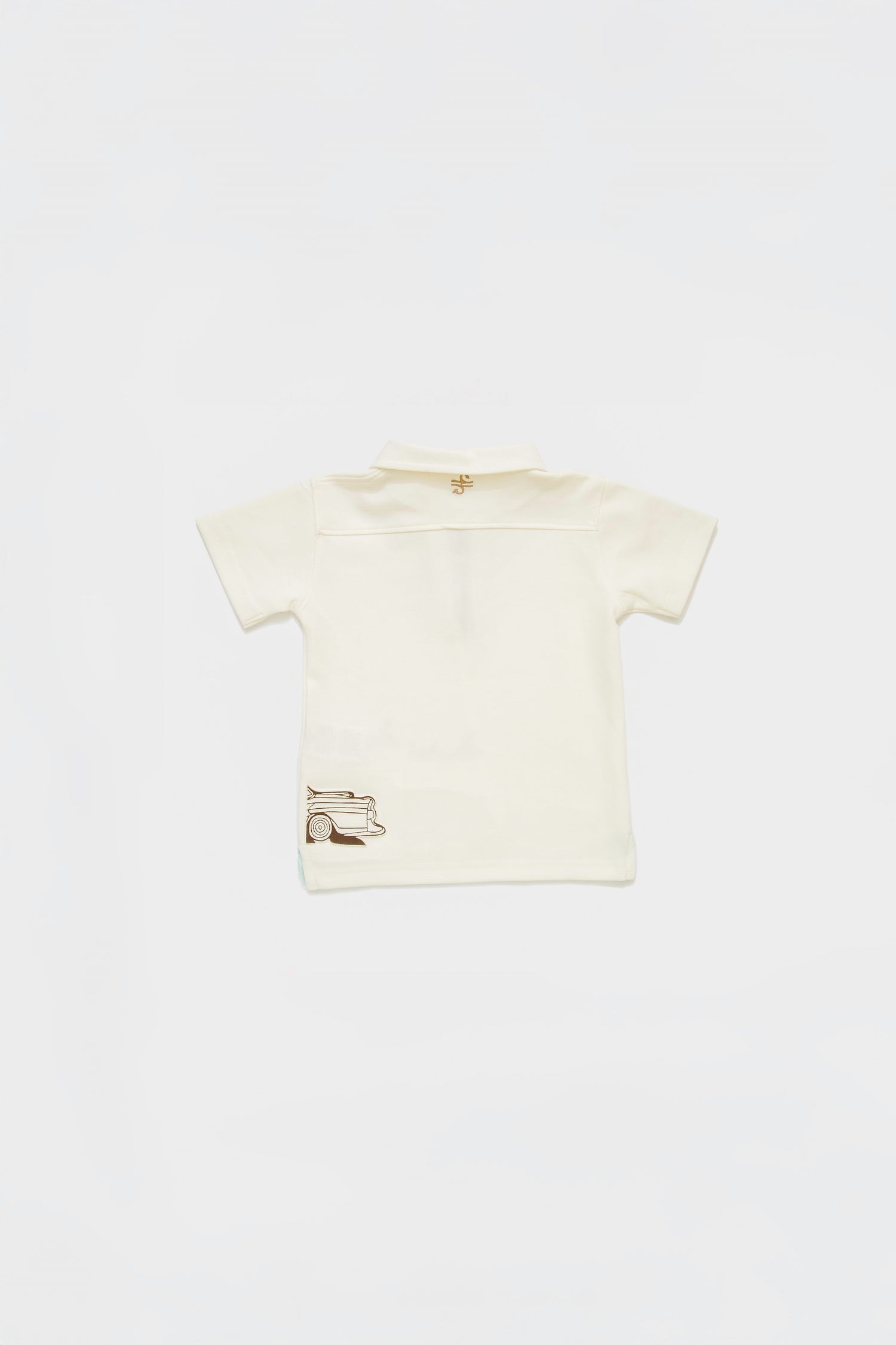 Old is Gold Boys White Polo T shirt