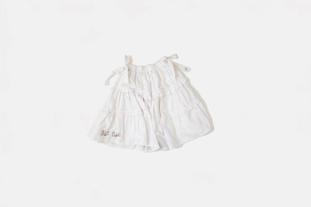 Alo 60's White Ruffled Skirt