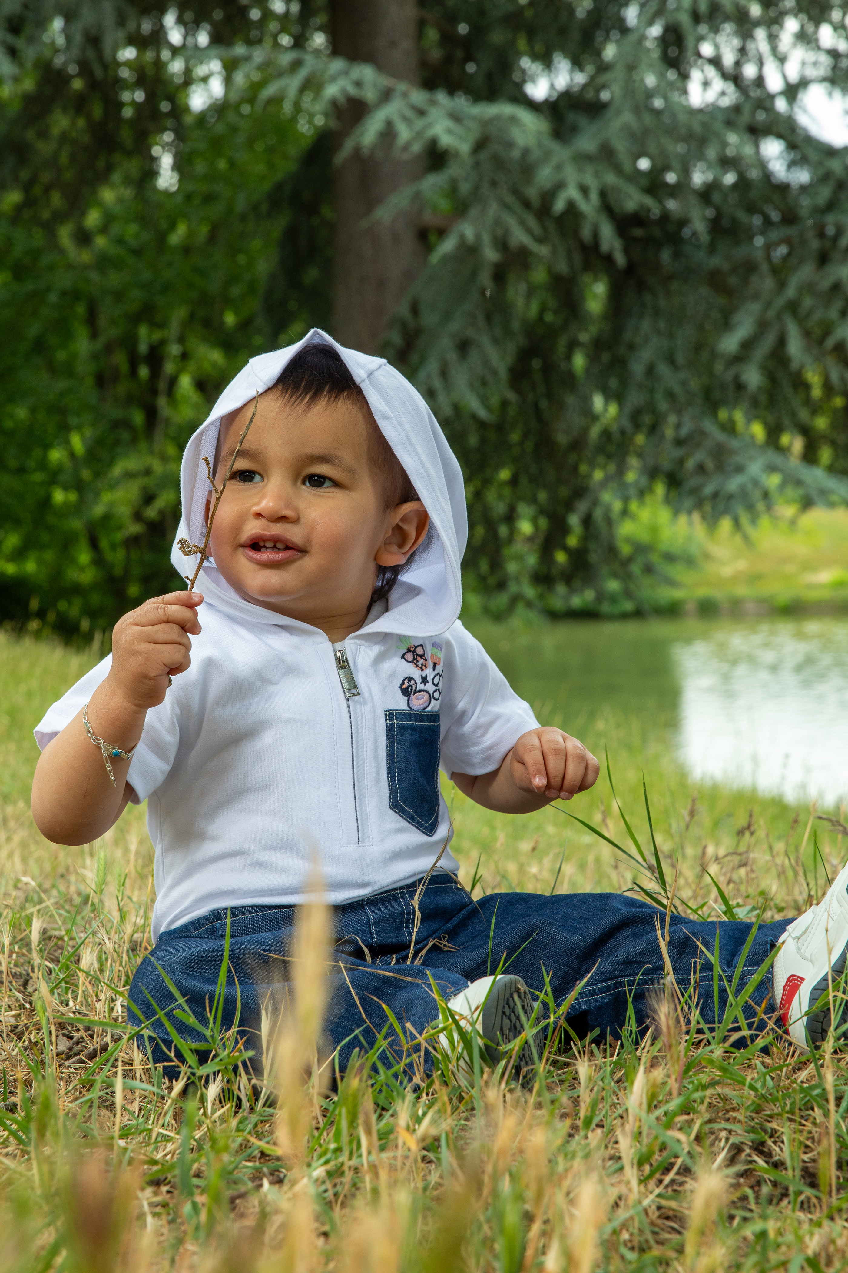 Colored Life Baby Boy Denim Overall