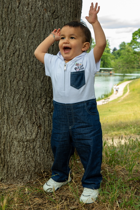 Colored Life Baby Boy Denim Overall