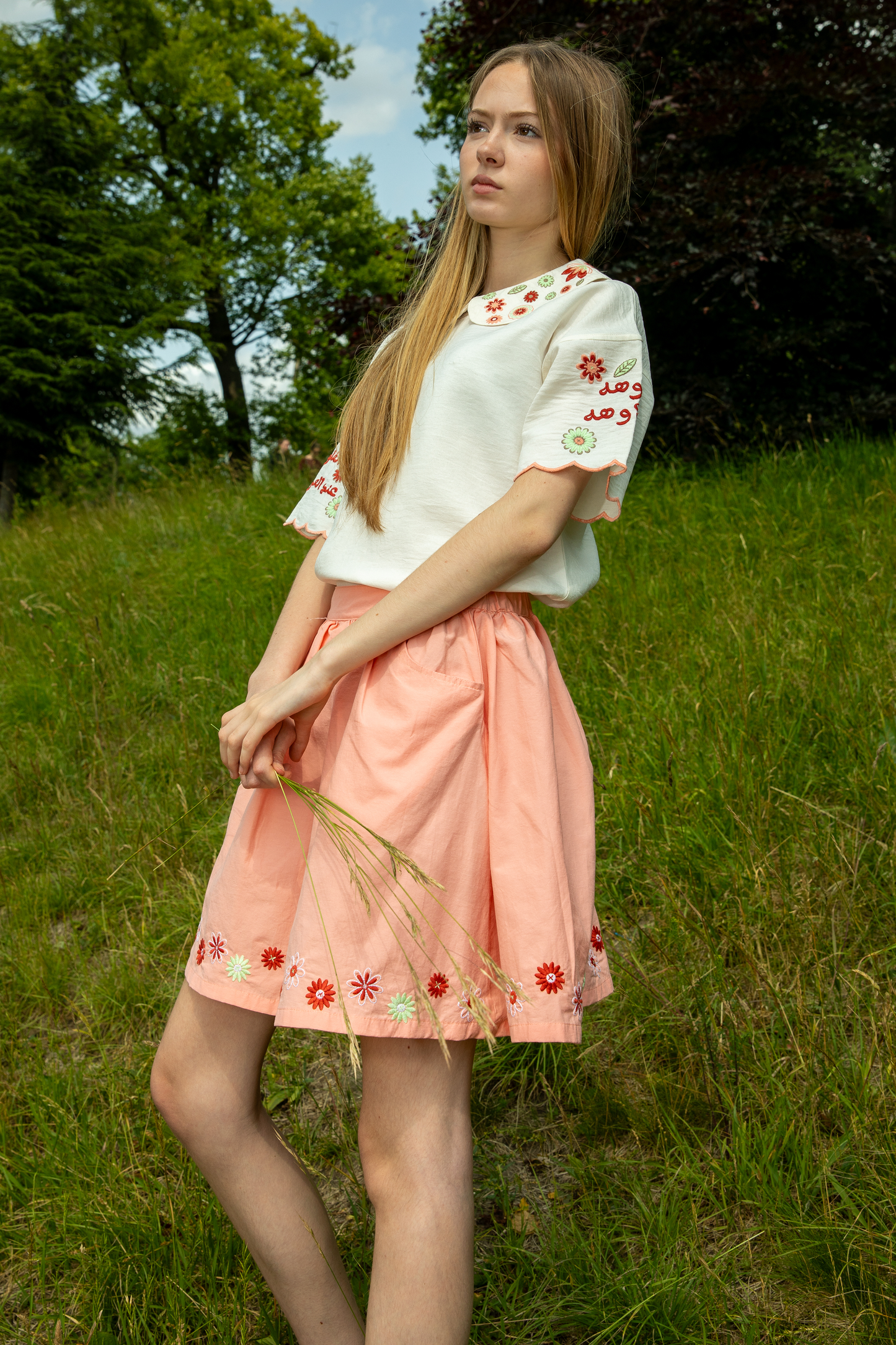 Doha Girls Embroidered Top