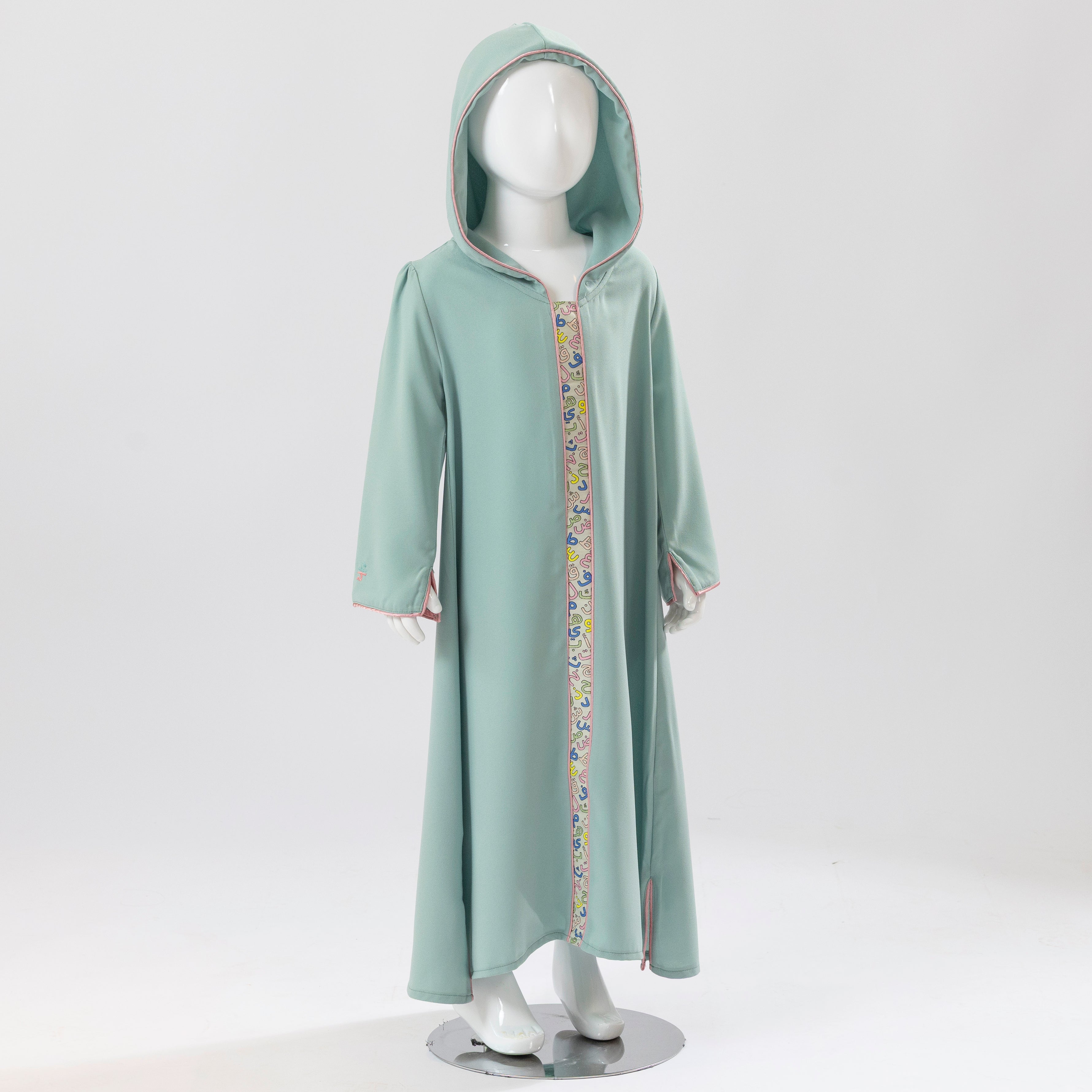 GREEN ALPHABET KAFTAN
