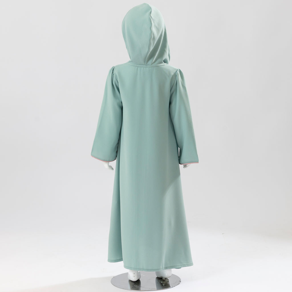 GREEN ALPHABET KAFTAN